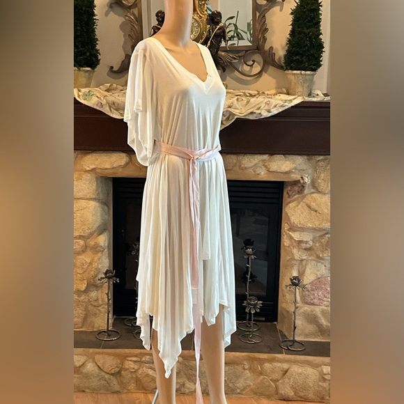 NWT $78 Free People Beach white asymmetrical dress M - Picture 2 of 6
